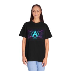 Blue Letter A Unisex Garment-Dyed T-shirt