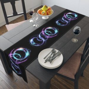 Vibrant Rings Table Runner (Cotton, Poly)