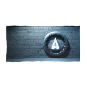 Colorful Beach Towel - Futuristic Wall Design