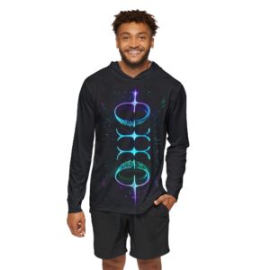 Vibrant Rings Men's Sports Warmup Hoodie (AOP)