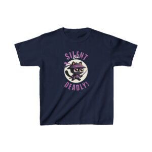 Cat Silent but Deadly Kids Heavy Cotton Tee