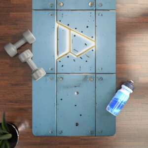Non-Slip Yoga Mat - Futuristic Texture Design