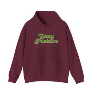 Stay Positive Good things happen Unisex Heavy Blend Hooded Sweatshirt