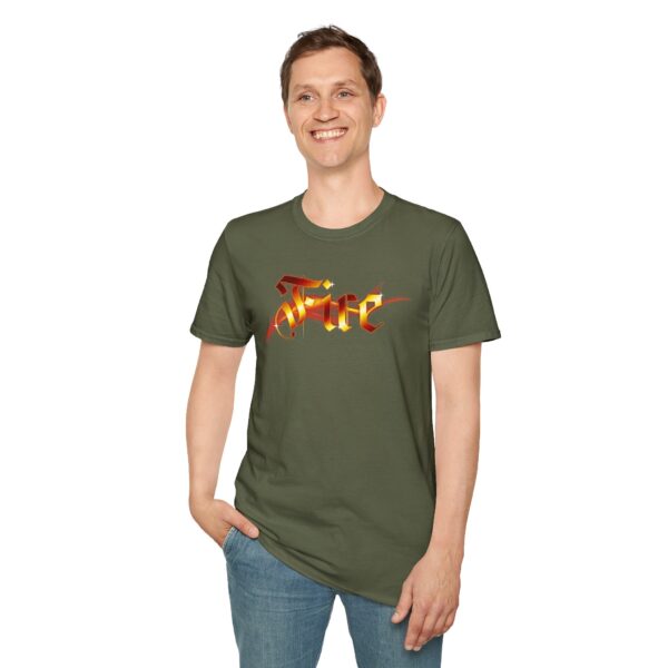 Fire Unisex Softstyle T-Shirt - Image 25