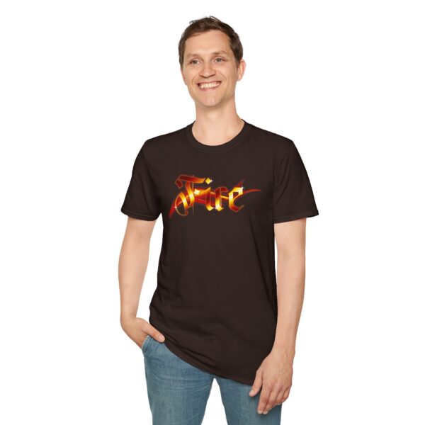 Fire Unisex Softstyle T-Shirt - Image 10