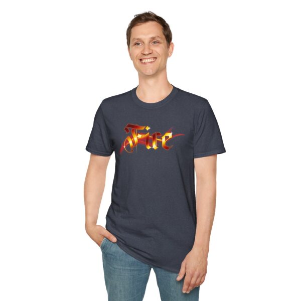 Fire Unisex Softstyle T-Shirt - Image 30