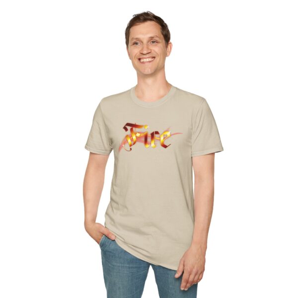 Fire Unisex Softstyle T-Shirt - Image 40