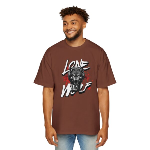 Lone Wolf Men's Heavy Oversized Tee - Image 15