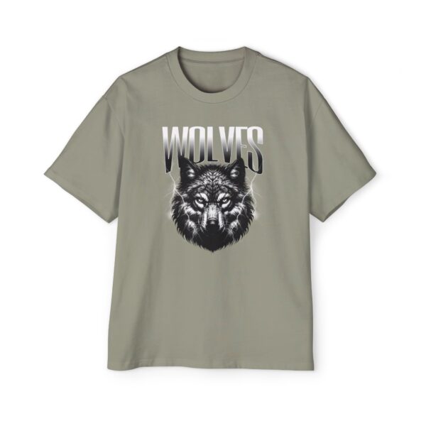 Wolves Men's Heavy Oversized Tee - Image 21