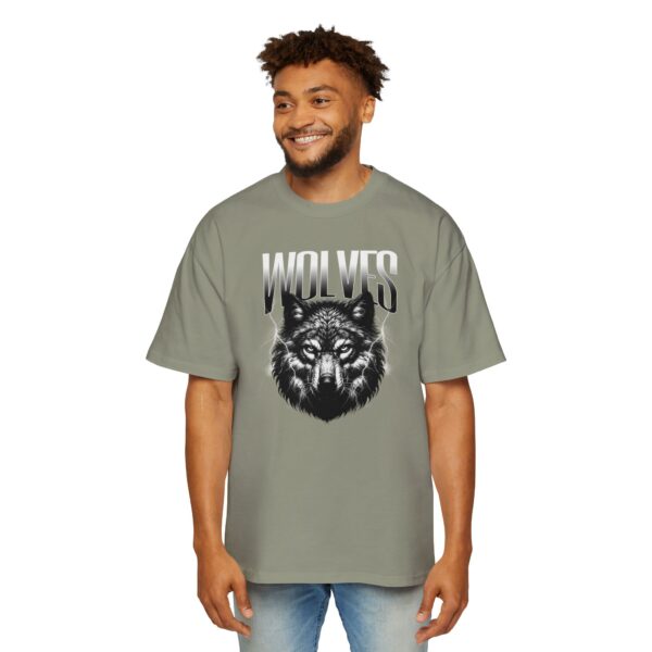 Wolves Men's Heavy Oversized Tee - Image 23