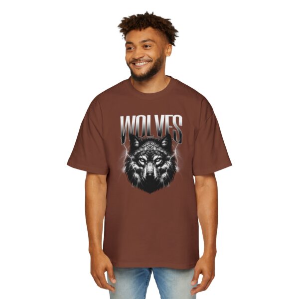 Wolves Men's Heavy Oversized Tee - Image 15