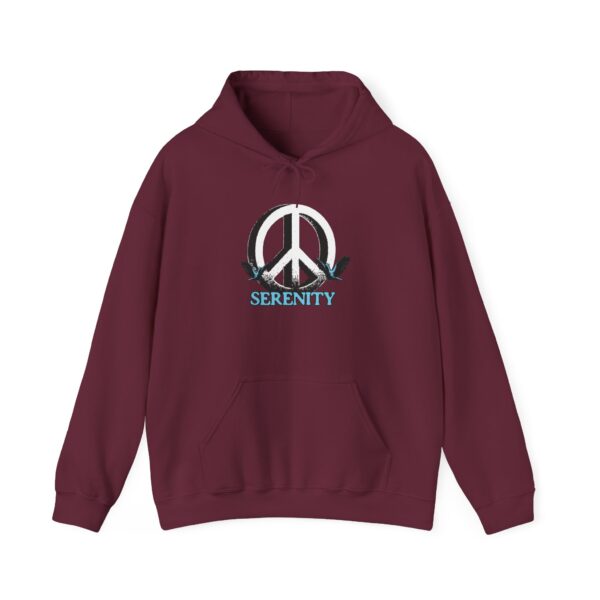 Serenity Peace Sign Unisex Heavy Blend™ Hooded Sweatshirt