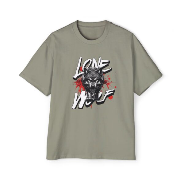 Lone Wolf Men's Heavy Oversized Tee - Image 21