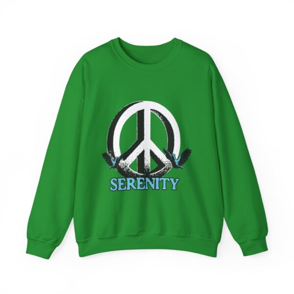 Serenity Peace Sign Unisex Heavy Blend™ Crewneck Sweatshirt - Image 13