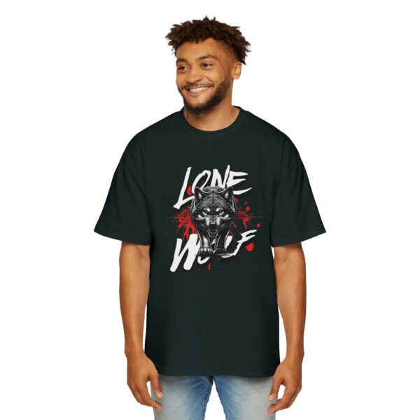 Lone Wolf Men's Heavy Oversized Tee - Image 27