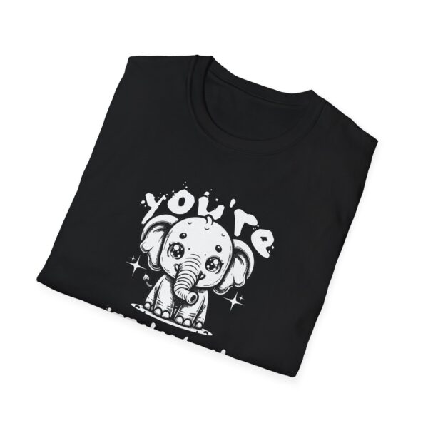 Elephant Unisex Softstyle T-Shirt - You're Irrelephant - Image 28