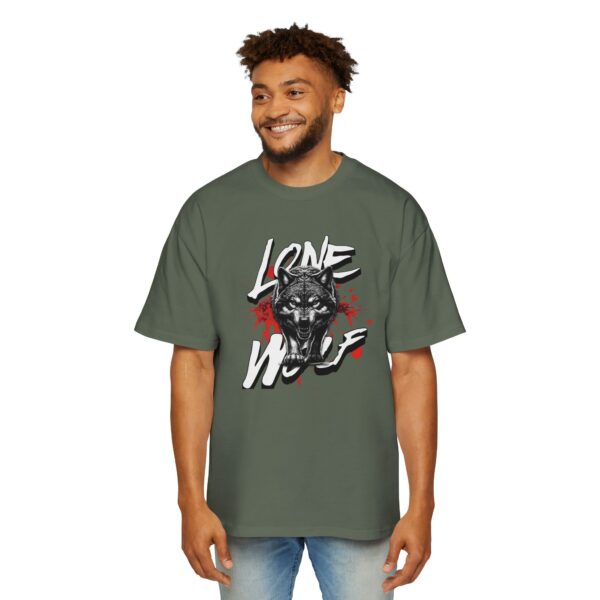 Lone Wolf Men's Heavy Oversized Tee - Image 19