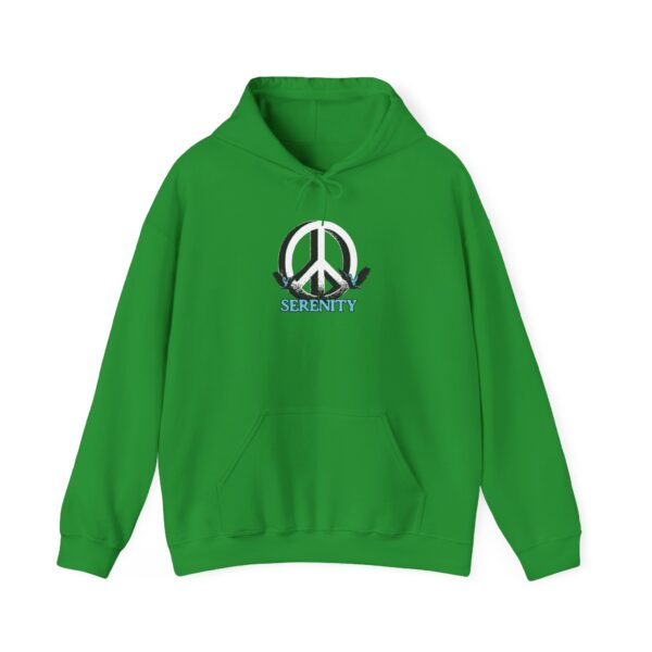 Serenity Peace Sign Unisex Heavy Blend™ Hooded Sweatshirt - Image 13