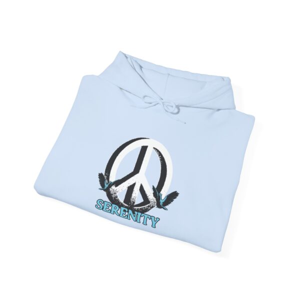 Serenity Peace Sign Unisex Heavy Blend™ Hooded Sweatshirt - Image 20