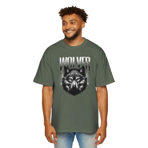 Wolves Men's Heavy Oversized Tee - Image 19