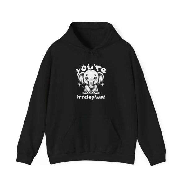 Elephant Unisex Heavy Blend™ Hooded Sweatshirt - You're Irrelephant - Image 13