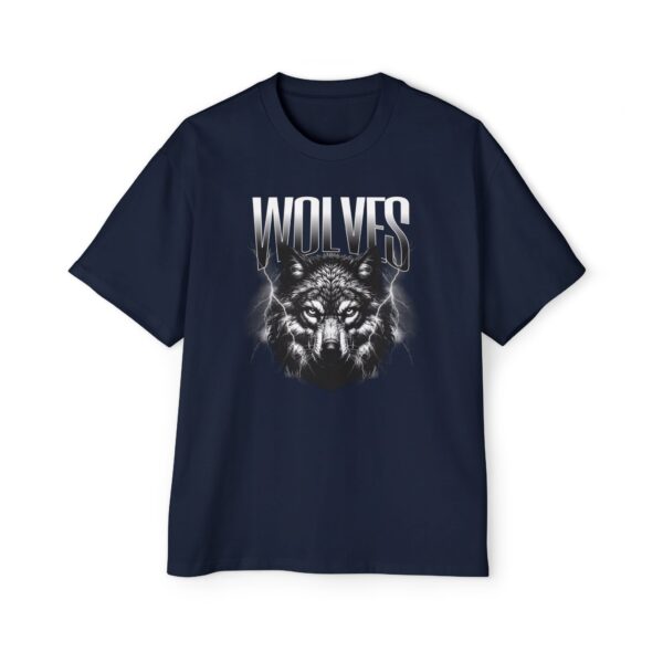 Wolves Men's Heavy Oversized Tee - Image 5