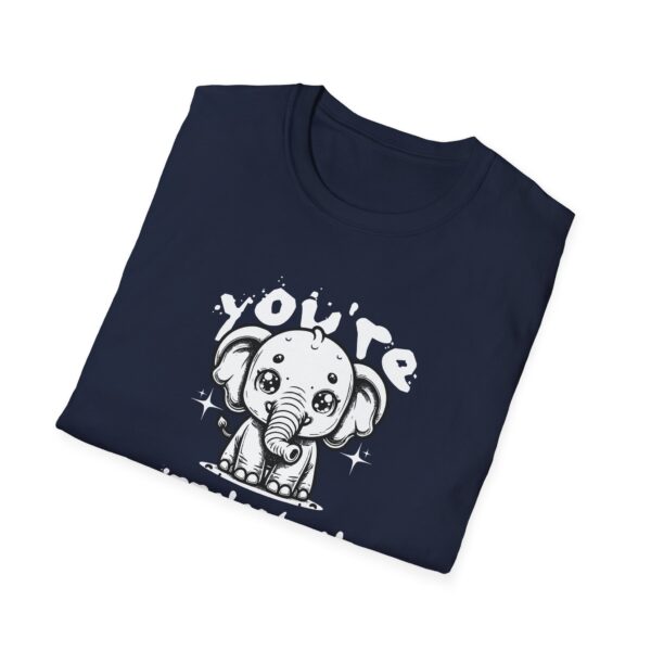 Elephant Unisex Softstyle T-Shirt - You're Irrelephant - Image 16