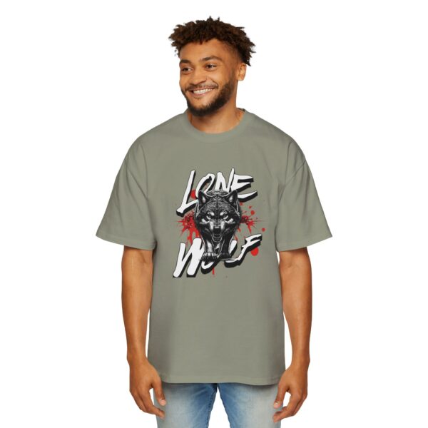 Lone Wolf Men's Heavy Oversized Tee - Image 23