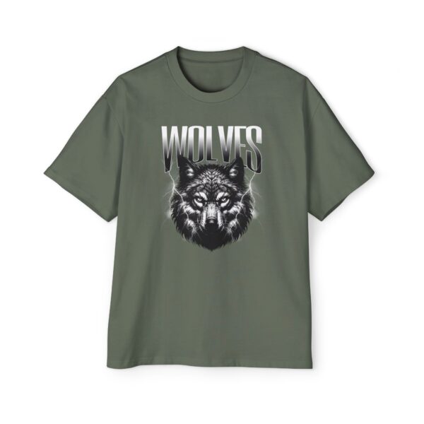 Wolves Men's Heavy Oversized Tee - Image 17