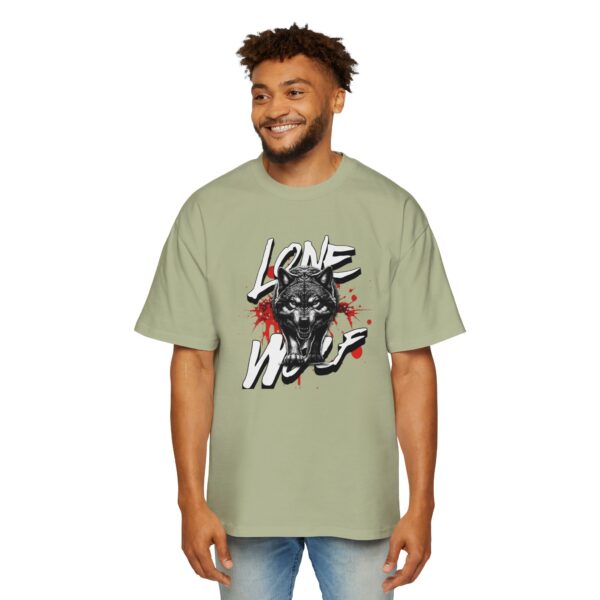 Lone Wolf Men's Heavy Oversized Tee - Image 31