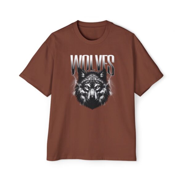 Wolves Men's Heavy Oversized Tee - Image 13