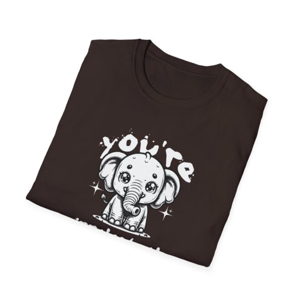 Elephant Unisex Softstyle T-Shirt - You're Irrelephant - Image 8