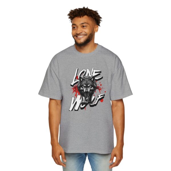 Lone Wolf Men's Heavy Oversized Tee - Image 7