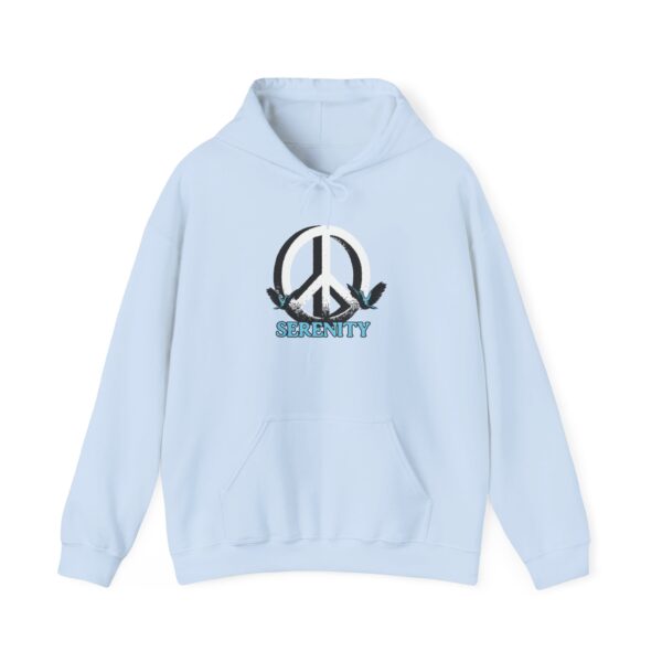 Serenity Peace Sign Unisex Heavy Blend™ Hooded Sweatshirt - Image 17