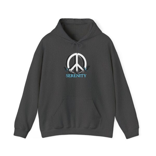 Serenity Peace Sign Unisex Heavy Blend™ Hooded Sweatshirt - Image 21