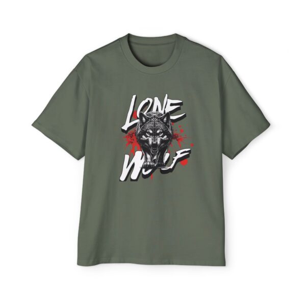 Lone Wolf Men's Heavy Oversized Tee - Image 17