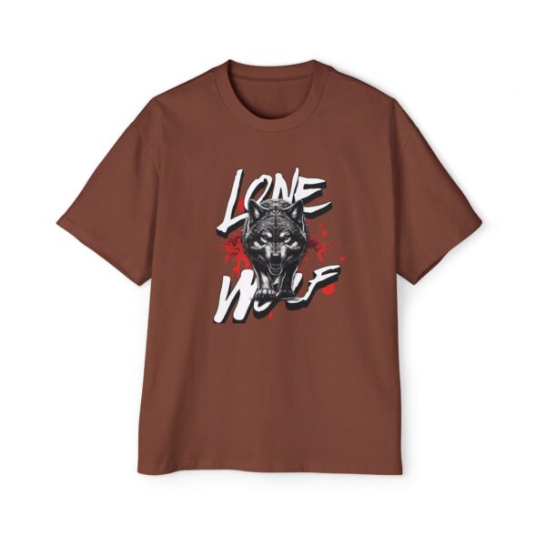 Lone Wolf Men's Heavy Oversized Tee - Image 13