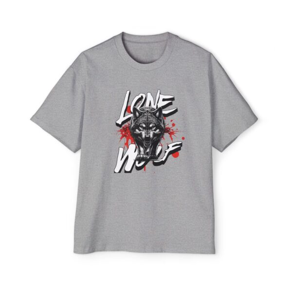 Lone Wolf Men's Heavy Oversized Tee - Image 5