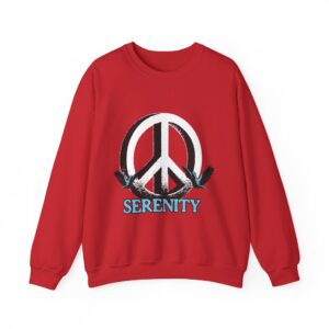 Serenity Peace Sign Unisex Heavy Blend™ Crewneck Sweatshirt