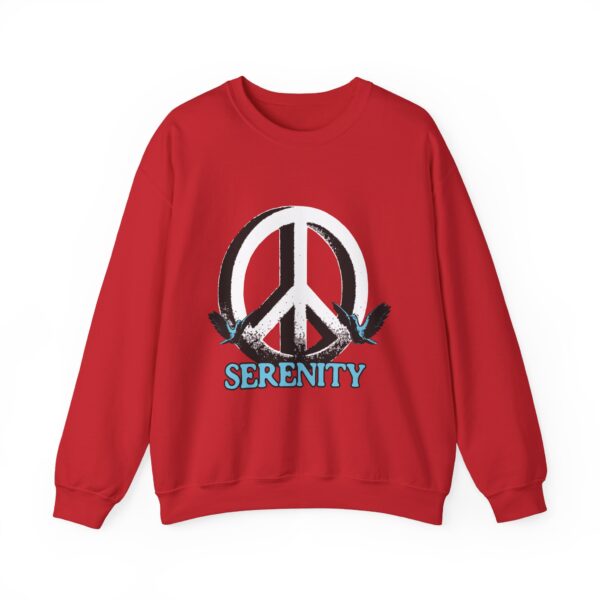 Serenity Peace Sign Unisex Heavy Blend™ Crewneck Sweatshirt