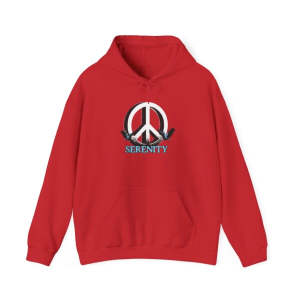 Serenity Peace Sign Unisex Heavy Blend™ Hooded Sweatshirt - Image 9