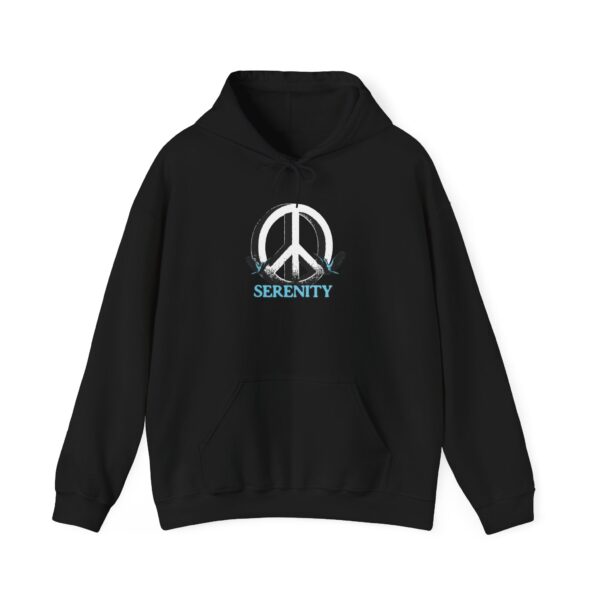 Serenity Peace Sign Unisex Heavy Blend™ Hooded Sweatshirt - Image 33