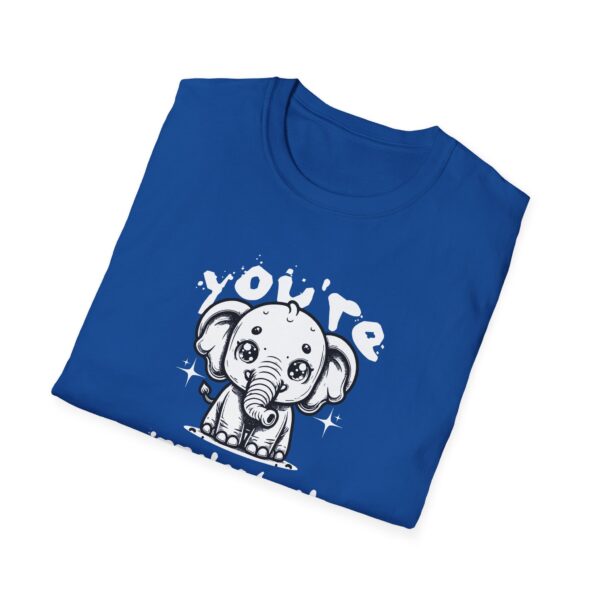 Elephant Unisex Softstyle T-Shirt - You're Irrelephant - Image 24