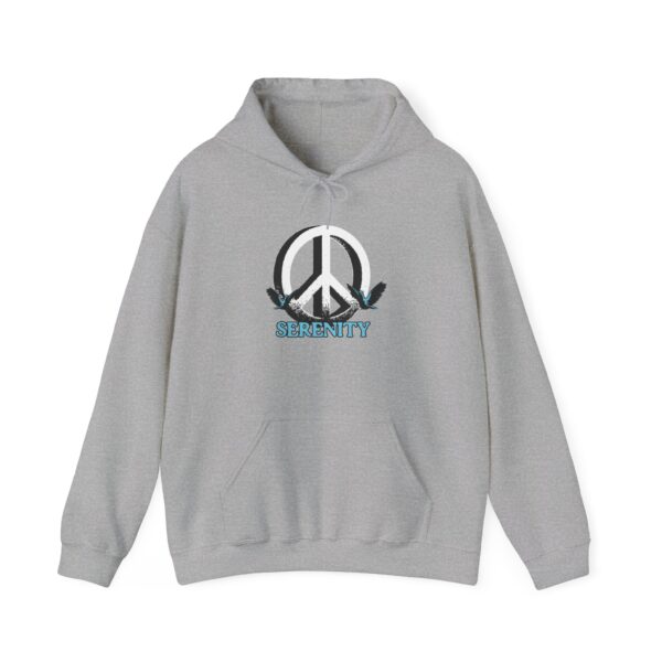 Serenity Peace Sign Unisex Heavy Blend™ Hooded Sweatshirt - Image 25