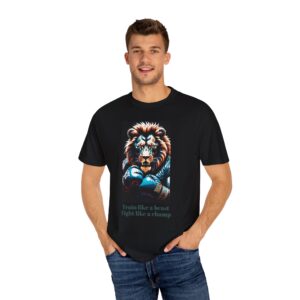 Lion T-Shirt Train Like a Beast - Fight like a Champ