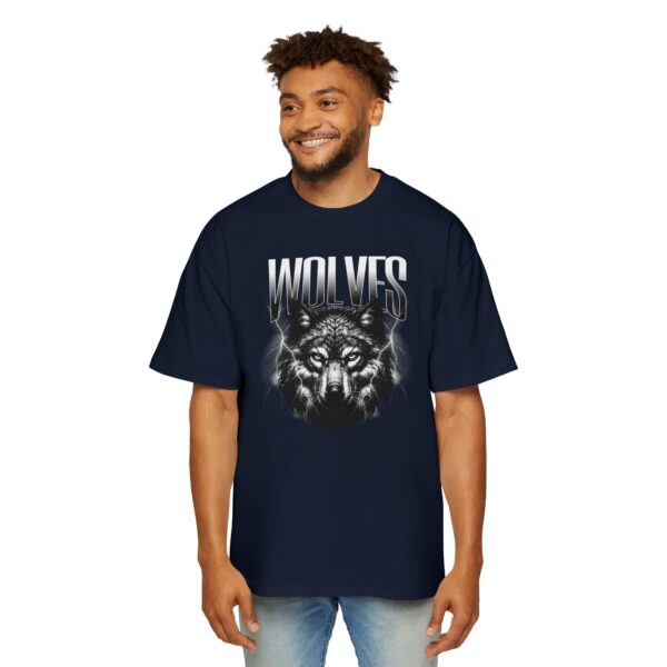 Wolves Men's Heavy Oversized Tee - Image 7