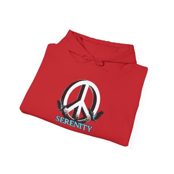 Serenity Peace Sign Unisex Heavy Blend™ Hooded Sweatshirt - Image 12