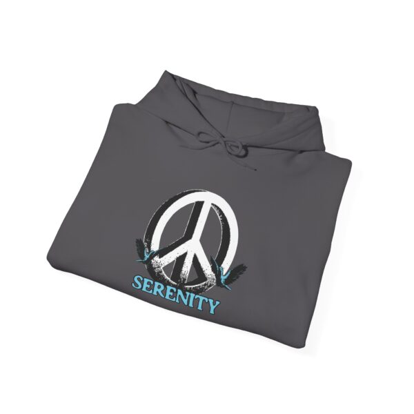 Serenity Peace Sign Unisex Heavy Blend™ Hooded Sweatshirt - Image 32