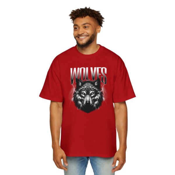 Wolves Men's Heavy Oversized Tee - Image 11