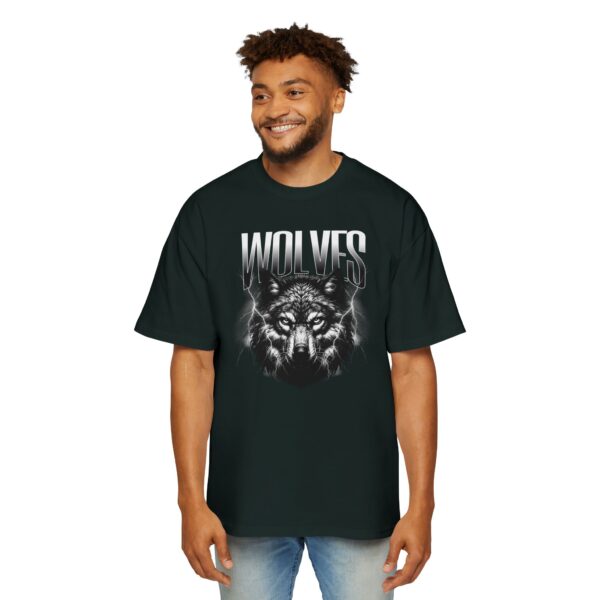 Wolves Men's Heavy Oversized Tee - Image 27